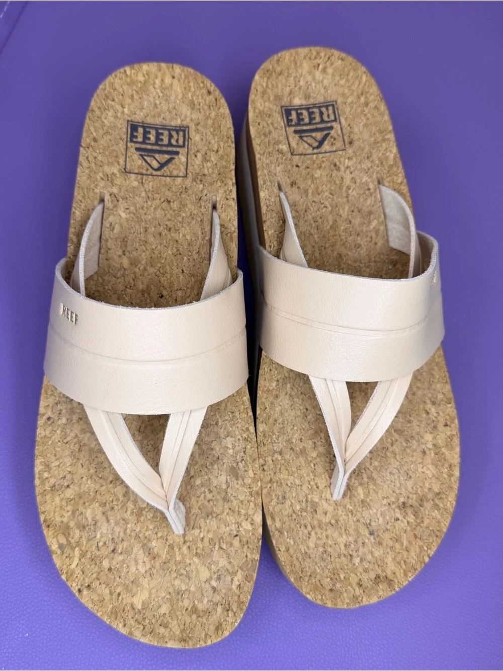 REEF Women's Vista Higher Savanah Platform Sandals Seashell Size 8
